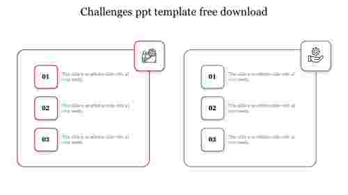 challenges ppt template free download